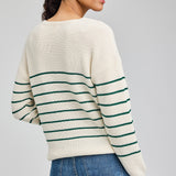 Tucker Pull - Kelly Stripe Green