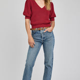 Phoebe Pull - Garnet Red