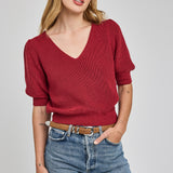 Phoebe Pull - Garnet Red