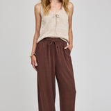 Arlo Linen Pant - Espresso
