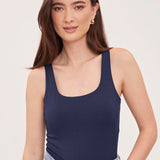 Blanche Tank Top - Navy