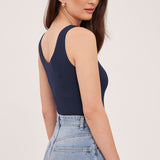Blanche Tank Top - Navy