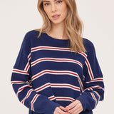 Echo Pull - Navy Stripe