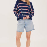 Echo Pull - Navy Stripe