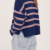 Echo Pull - Navy Stripe