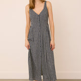 Astoria Dress - Navy Check