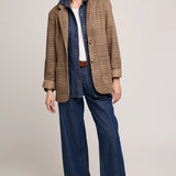 Sapphira Blazer - Chocolate Glencheck