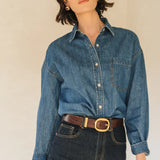 Whitney Blouse - Dark Wash