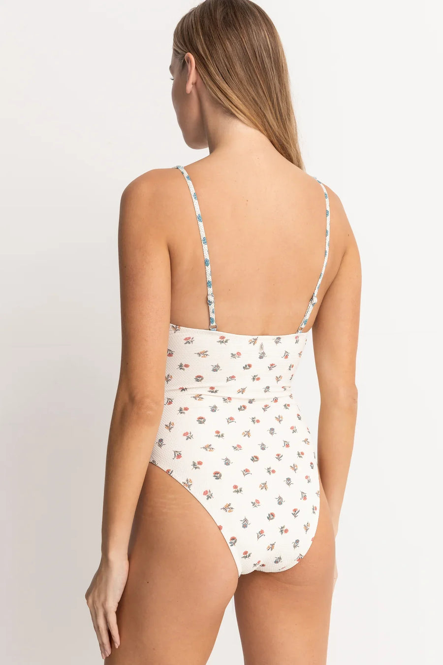Harlow Floral Classic One Piece - Natural