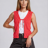 Lira V-Neck Tie Vest
