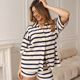 Amber Short - Navy Stripes