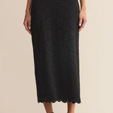Via Lace Midi Skirt