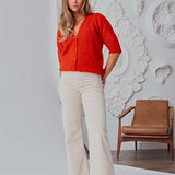 Loucle Cardigan - Tangerine