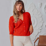 Loucle Cardigan - Tangerine
