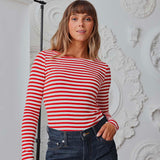 Cella Long Sleeve Top - Red