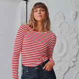 Cella Long Sleeve Top - Red