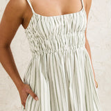 Mallorca Stripe Midi Dress