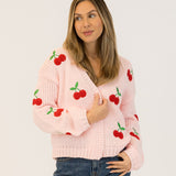 Lexi Cardigan - Cherry