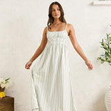 Mallorca Stripe Midi Dress