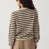 Mertice Cardigan - Brown Sand Stripe