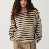 Mafalda Knit - Brown Sand Stripe