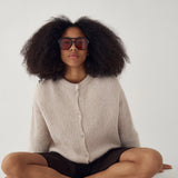 Kae Knit Cardigan - Oyster