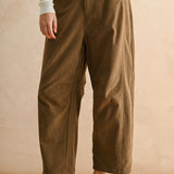 Corduroy Barrel Pant - Mocha