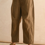 Corduroy Barrel Pant - Mocha