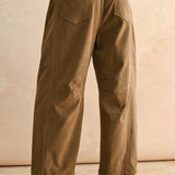 Corduroy Barrel Pant - Mocha