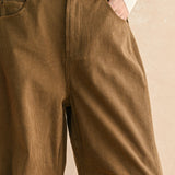 Corduroy Barrel Pant - Mocha