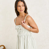 Mallorca Stripe Midi Dress