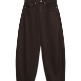 Zoe Barrel Jeans - Chocolate