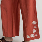 Floral wide leg pant