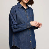 Whitney Blouse - Dark Wash