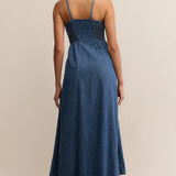 Angel Eyes Denim Midi Dress