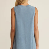 Solace Denim Mini Dress - Ocean