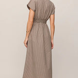 Sanna Gingham Midi Dress