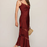 Bruna Lace Inset Midi Dress