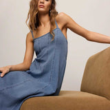 Leonora Indigo Midi Dress