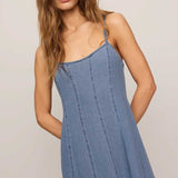 Leonora Indigo Midi Dress