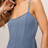 Leonora Indigo Midi Dress