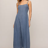 Leonora Indigo Midi Dress