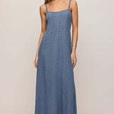 Leonora Indigo Midi Dress
