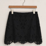 Siren Embroidered Mini Skirt