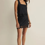 Charlene Embroidery Mini Skirt