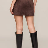 Perri Suede Mini Skirt