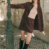 Perri Suede Mini Skirt