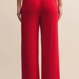 Luxe Pointelle Pant - Red