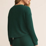 Elfie Rib Top - Mistletoe