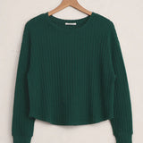 Elfie Rib Top - Mistletoe